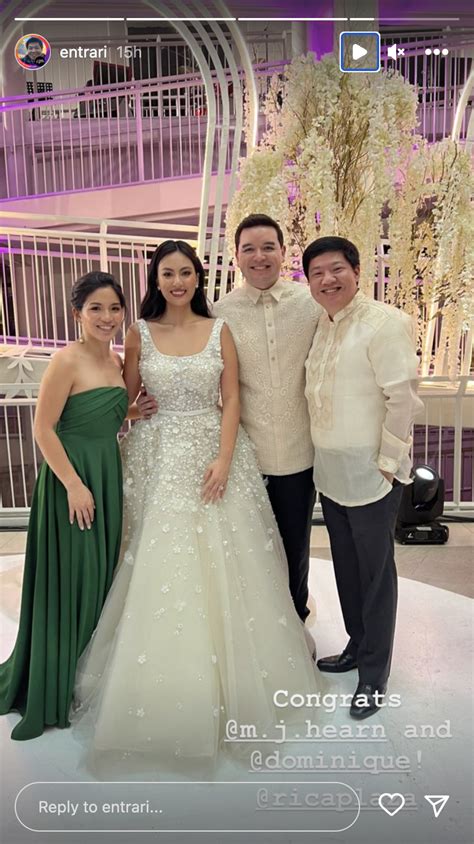 Dominique Cojuangco, businessman Michael Hearn tie the knot.
